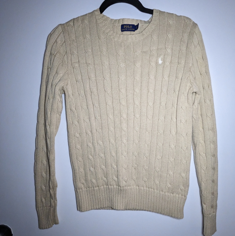 Polo Ralph Lauren beige round neck sweater